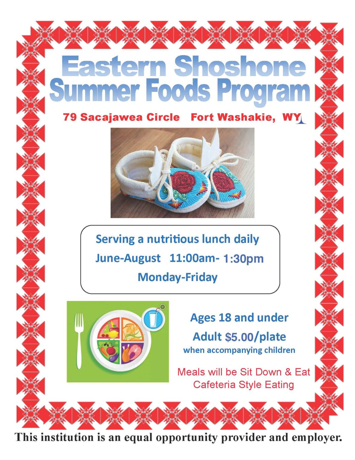 Eastern Shoshone Summer Foods Program 2023 Eastern Shoshone