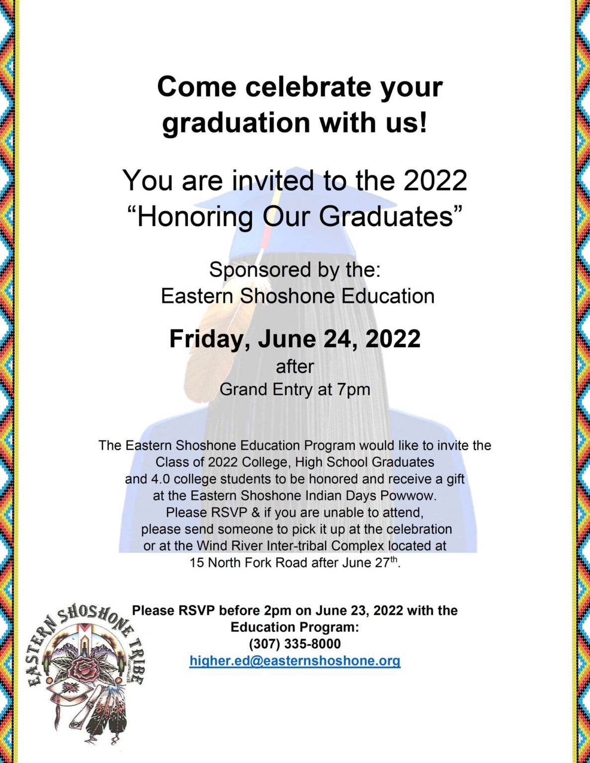 Honoring our Graduates June 24, 2022 - Eastern Shoshone